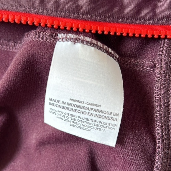 Maroon Nike Jacket size XL Youth black and orange detailing fits womens M/L - Picture 8 of 12